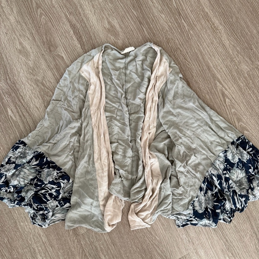 Dress Up boho open front cardigan sz S/M
